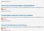 Salford Council Freedom of Information Refusals
